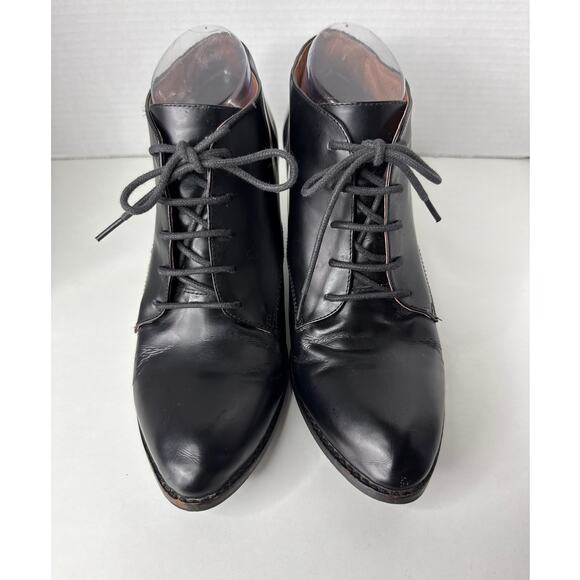 Jeffrey Campbell Ibiza Maxwell Boxxy heeled leather lace up ankle boots  9 - Picture 7 of 12